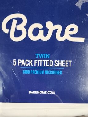 Bare Home Twin 5-Pack Fitted Sheet